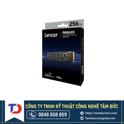 Ổ cứng Lexar LNM620X256G-RNNNG 256G - M2 PCIe Gen3 - R: 3500MB/s