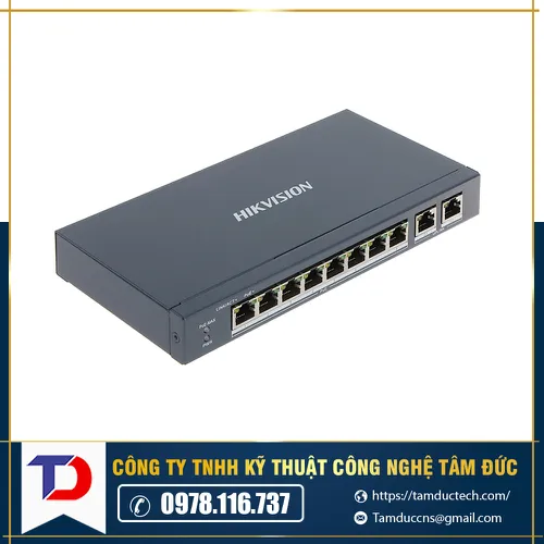 Thiết bị chuyển mạch Swich Poe Hik 8Port