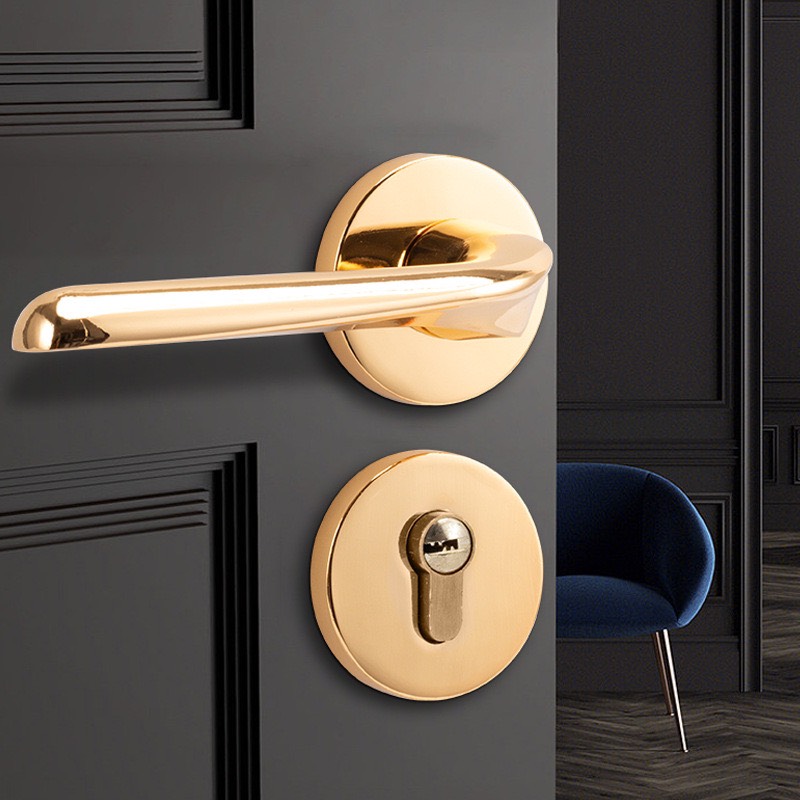 Khóa cửa màu vàng gold 1813-A29 Khóa cửa màu vàng gold 1813-A29