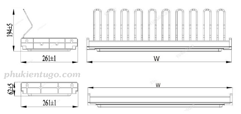 Kích thước kệ chén cố định 2 tầng eurogold EPV8060 Kích thước kệ chén cố định 2 tầng eurogold EPV8060