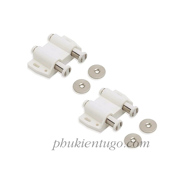 Nhấn mở cánh tủ đôi màu trắng Nhấn mở cánh tủ đôi màu trắng