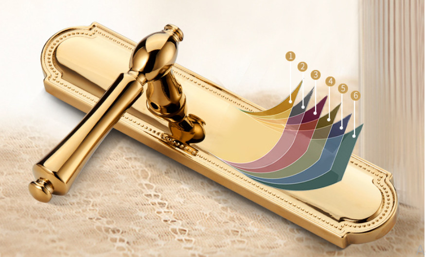 Khoá cửa phòng ngủ tân cổ điển PVD A690-219 Khoá cửa phòng ngủ tân cổ điển PVD A690-219