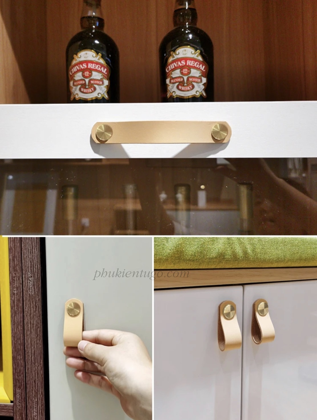 Tay nắm da TN638V Tay nắm da TN638V