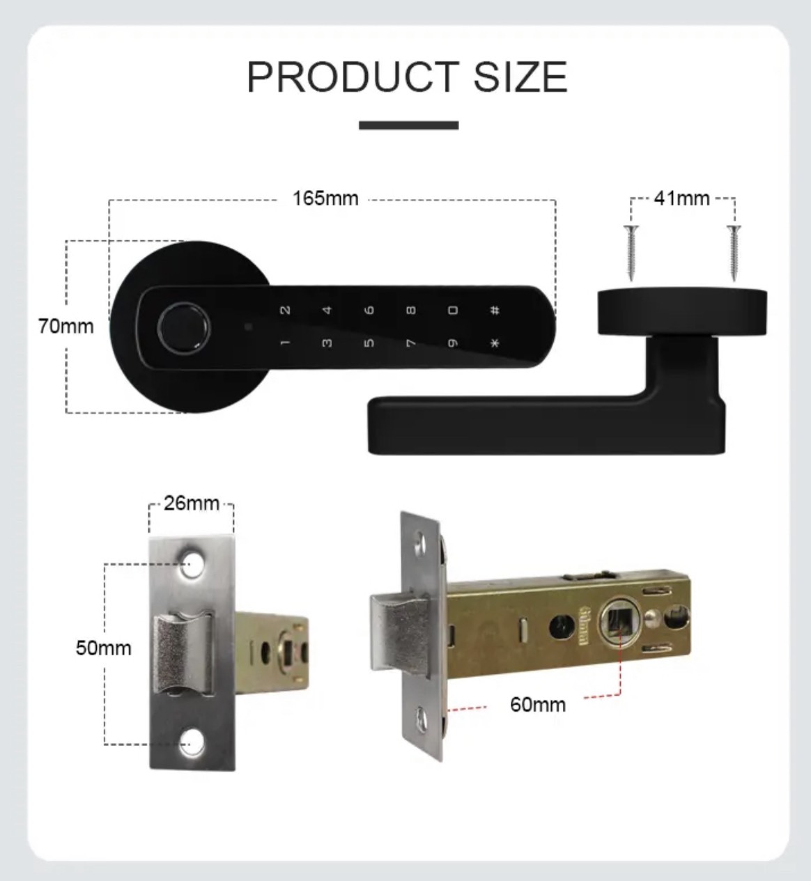 Khóa cửa phòng ngủ thông minh DDTY196 Khóa cửa phòng ngủ thông minh DDTY196