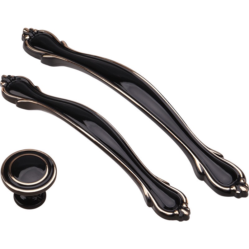 Tay nắm cửa màu đen 6642-96mm Tay nắm cửa màu đen 6642-96mm