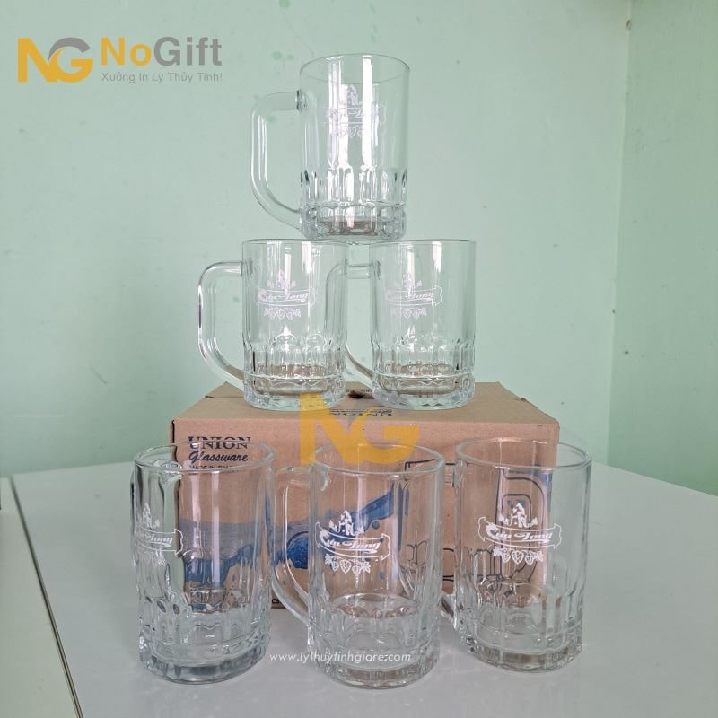 In logo ly thủy tinh In logo ly thủy tinh