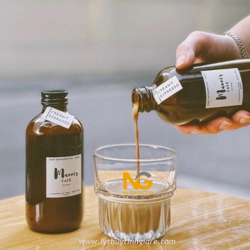 ly thủy tinh cafe sọc khía in logo thương hiệu ly thủy tinh cafe sọc khía in logo thương hiệu