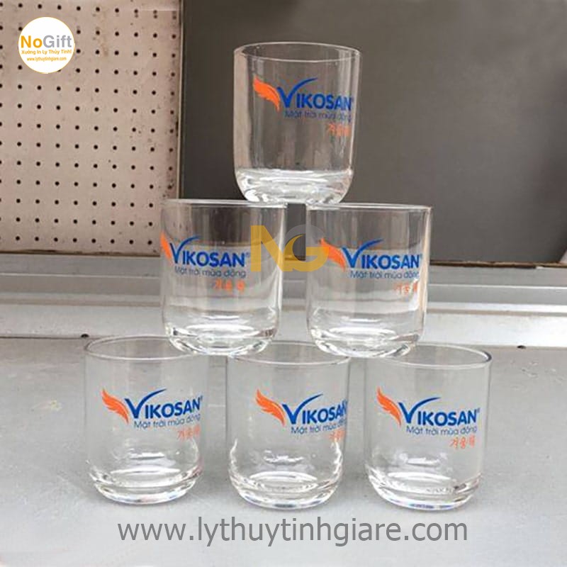 Ly thủy tinh giá rẻ in logo Ly thủy tinh giá rẻ in logo