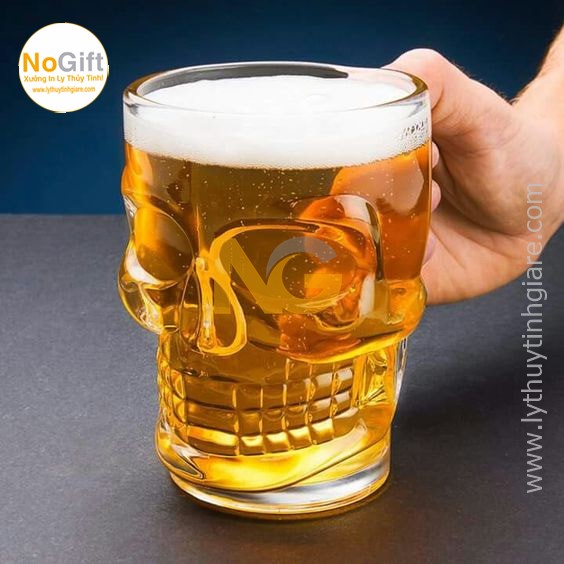 Ly uống bia đẹp độc lạ Deli Skull Beer Mug 540ml ZB309 Ly uống bia đẹp độc lạ Deli Skull Beer Mug 540ml ZB309