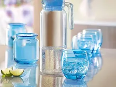Bộ bình ly thuỷ tinh làm quà tặng doanh nghiệp in logo giá rẻ