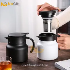 Ấm bình giữ nhiệt in logo có lõi lọc trà