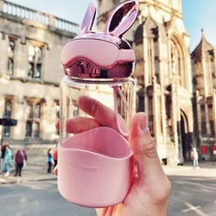 bình thủy tinh giá rẻ mini nắp thỏ