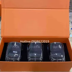 Bộ 3 ly uống rượu mạnh in logo thương hiệu
