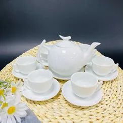 Bộ ấm trà đẹp trăng khuyết