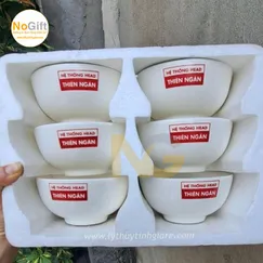 Bộ 6 chén sứ in logo Head Thiên Ngân