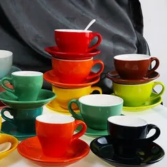 Ly sứ giá rẻ espresso nhiều màu