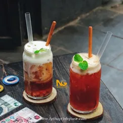 Ly thủy tinh cafe kiểu lon bia CLB
