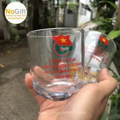 Ly thuỷ tinh uống nước Indonesia giá rẻ MT92-8 in logo