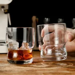 Ly Thủy Tinh Uống Rượu Mạnh 300ml kiểu ngấn Dành Cho Công Ty Rượu