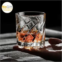Ly Thủy Tinh Uống Rượu In Logo Xoay Dành Cho nhà hàng quán bar