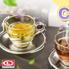 Ly thủy tinh uống trà LG300207