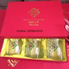 Bộ 6 ly thủy tinh in logo thương hiệu