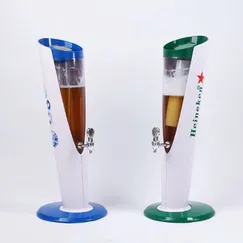 Tháp bia đẹp 3L in logo dành cho quán bar nhà hàng bia
