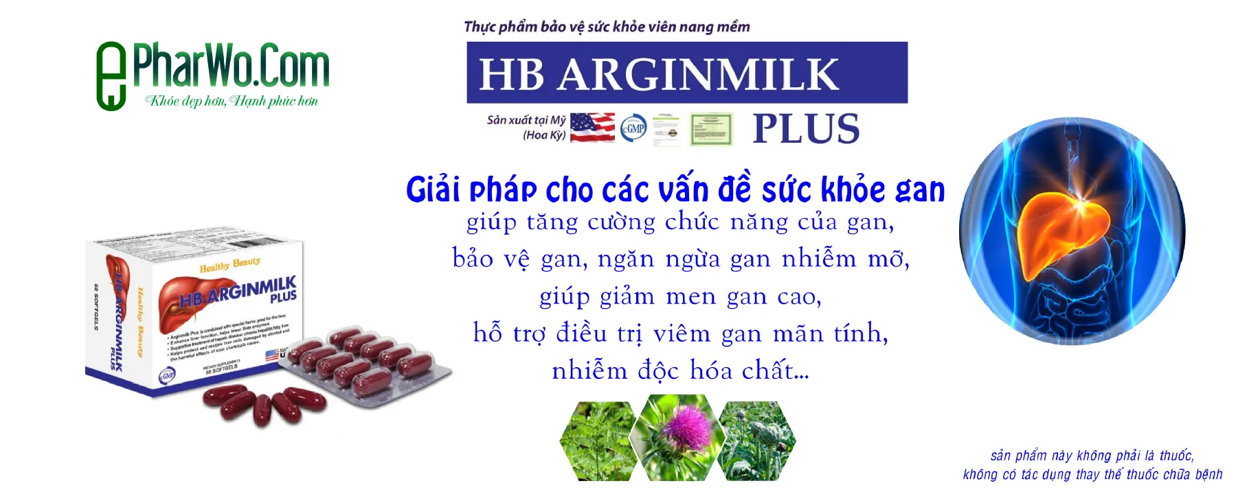 HB ARGINMILK PLUS, HB SILYMARIN giải pháp cho các vấn đề sức khỏe gan: chức năng của gan, bảo vệ gan, gan nhiễm mỡ, men gan cao, viêm gan…