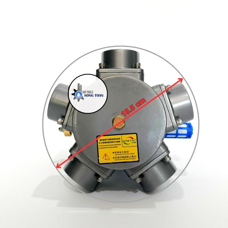 Motor khí nén tốc độ cao 5 piston 1HP