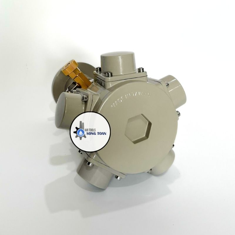 Motor khuấy hóa chất tốc độ cao dùng hơi khí nén 5 piston 0.5HP