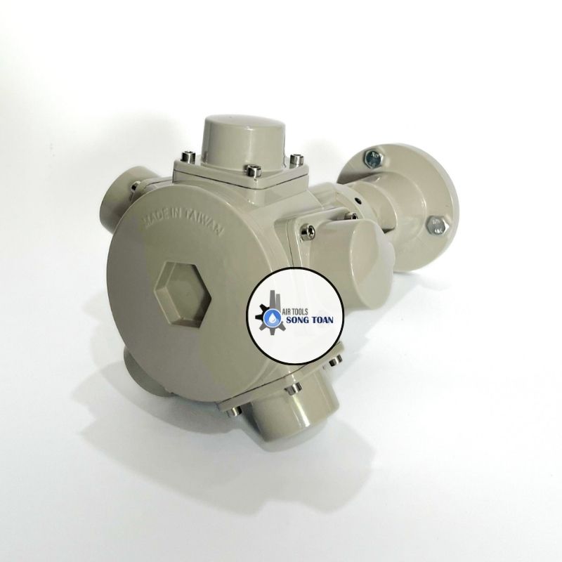 Motor khuấy hóa chất tốc độ cao dùng hơi khí nén 5 piston 0.5HP