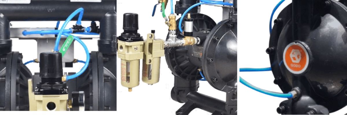 Máy bơm màng khí nén thân gang QBF3-50-QTFF