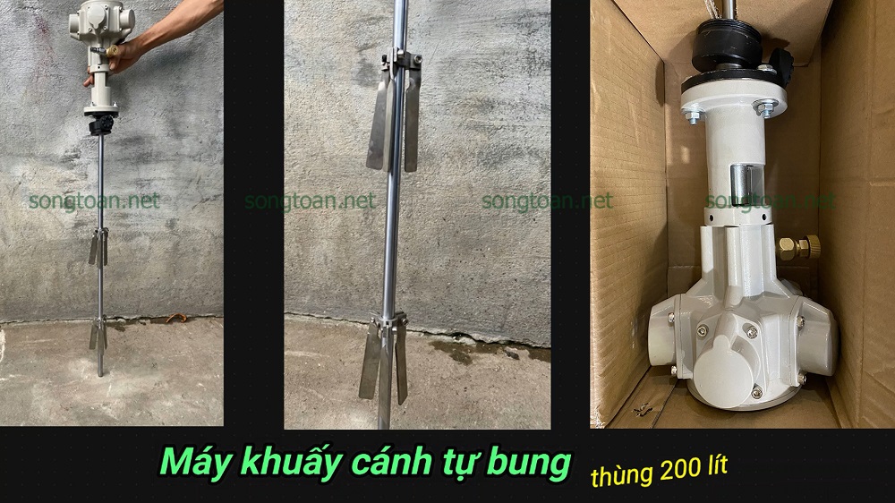 MÁY KHUẤY HÓA CHẤT GẮN MIỆNG THÙNG PHUY SA-MT200