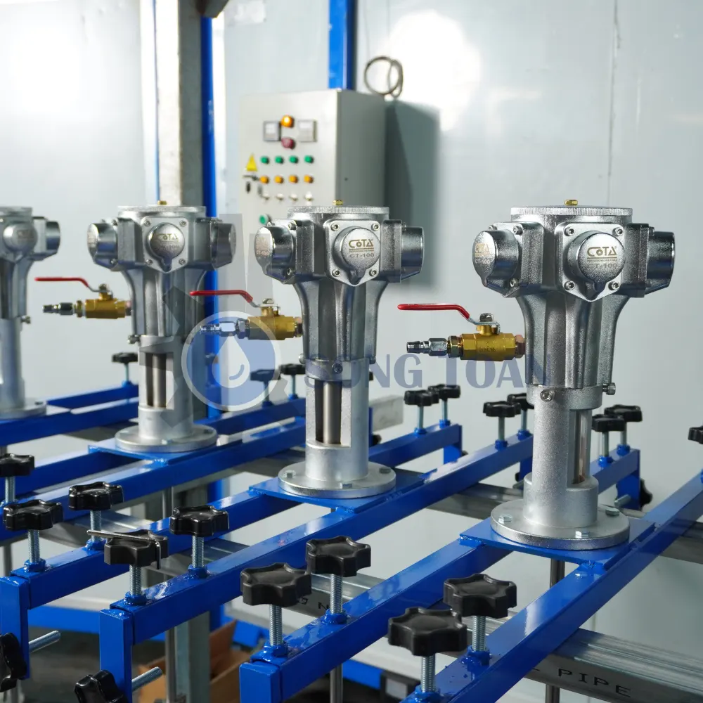máy khuấy gá ngang hơi khí nén 1HP