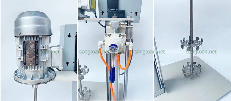 Máy khuấy hóa chất nâng hạ tự động