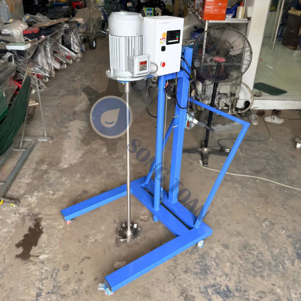 máy khuấy 3HP nâng hạ ròng rọc