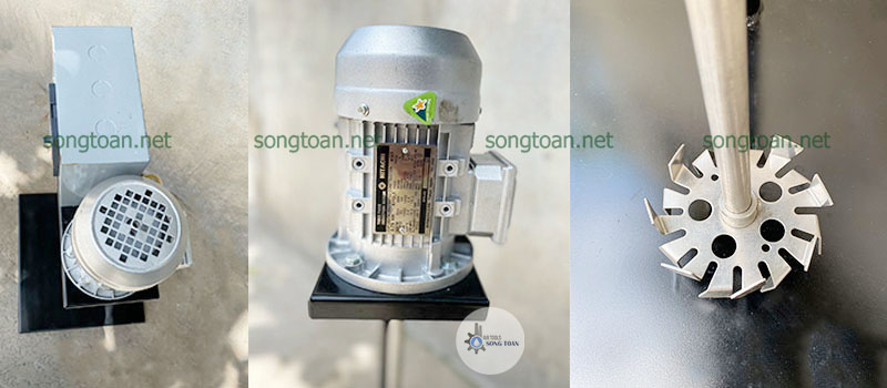 Máy khuấy hóa chất điện nâng hạ 1HP
