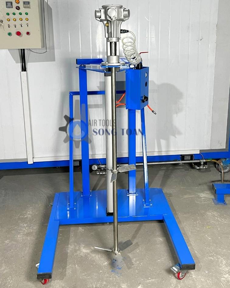 MÁY KHUẤY HÓA CHẤT CHO THÙNG PHUY 200L