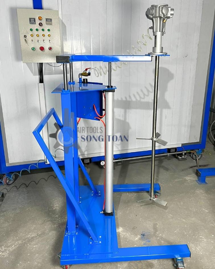 MÁY KHUẤY HÓA CHẤT CHO THÙNG PHUY 200L