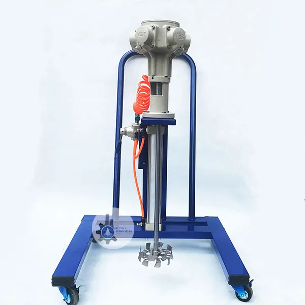 Máy Khuấy Sơn 5 Piston Khí Nén Bồn 20 - 50 Lít