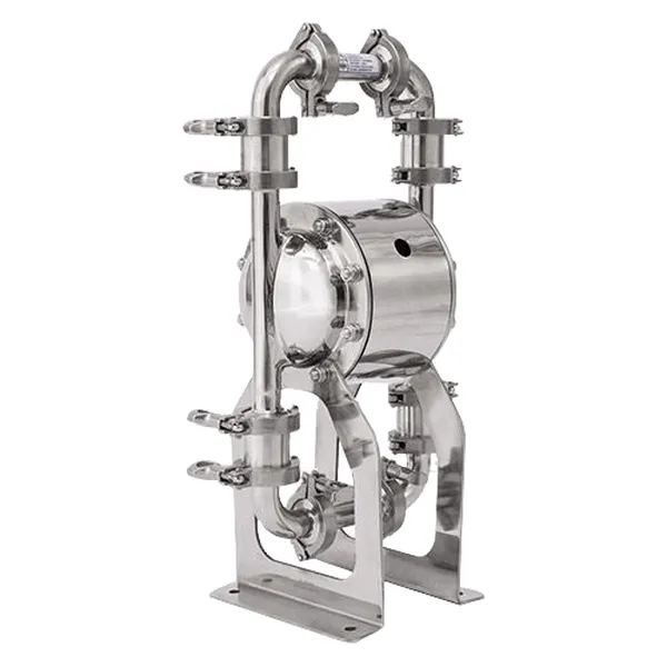 Bơm Màng Thực Phẩm Khí Nén 25 Clamp - Thân Inox - 57 LPM QBW3-25PTFP