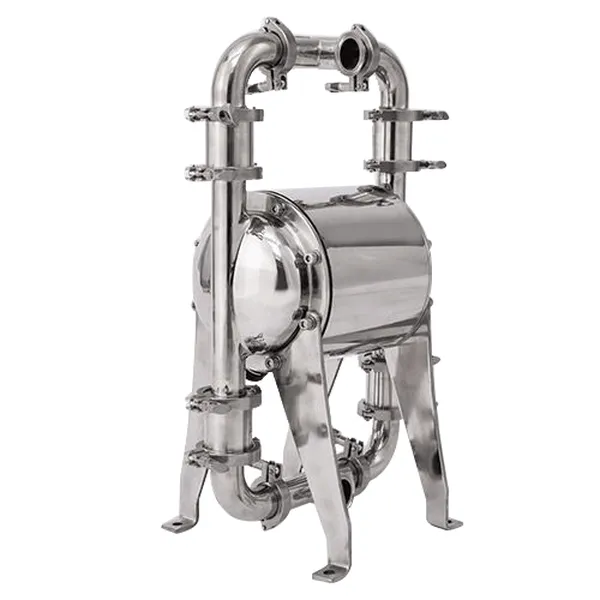 Bơm Màng Thực Phẩm Khí Nén 40 Clamp - Thân Inox - 151 LPM QBW3-40PTFP