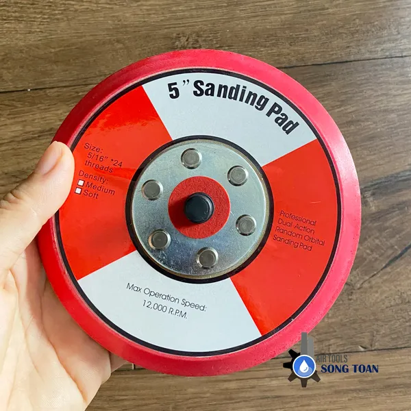 Đế Chà Nhám Tròn Gai/Trơn 5 Inch 6 Inch