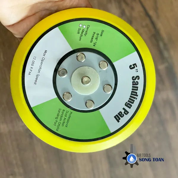 Đế Chà Nhám Tròn Gai/Trơn 5 Inch 6 Inch