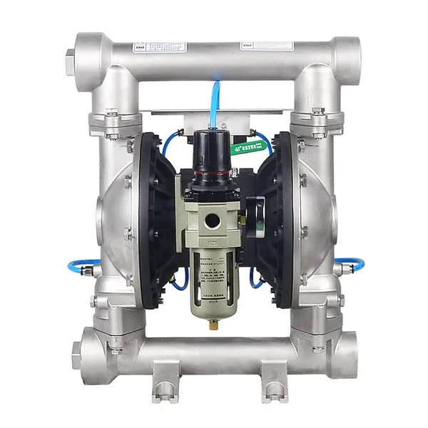 Bơm Màng Bột Khí Nén 2 - Thân Inox - 1800 kg/h QBF3-50/65-PAAA