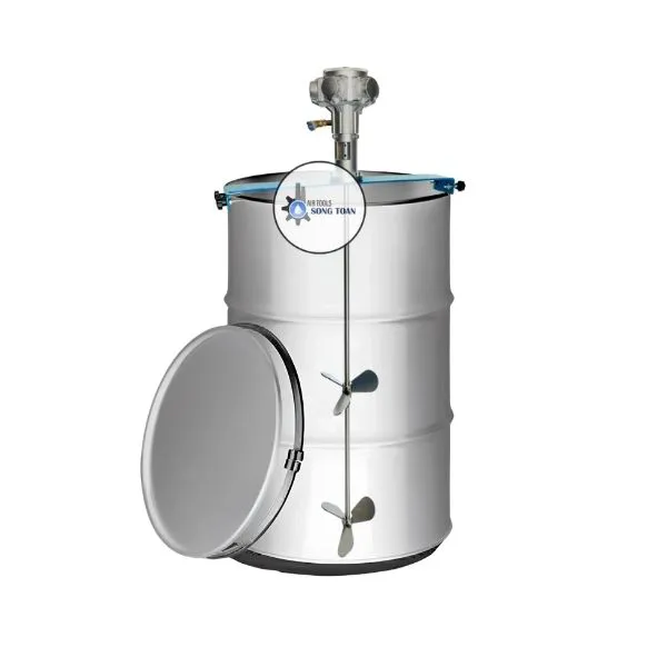 Máy Khuấy Gá Ngang Miệng Thùng 200 Lít, 5 Piston