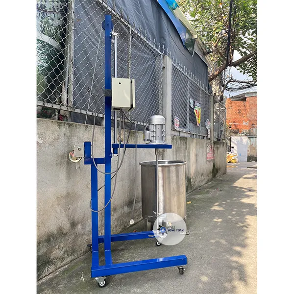 Máy Khuấy Hóa Chất Nâng Hạ Quay Tay Ròng Rọc