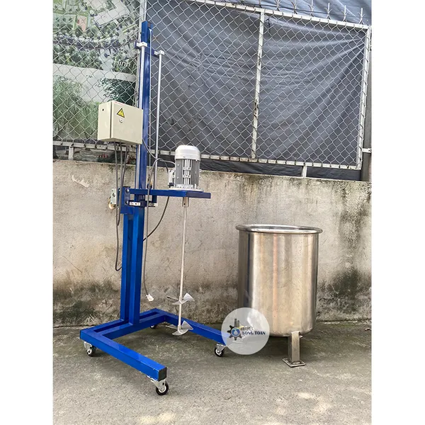 Máy Khuấy Hóa Chất Nâng Hạ Quay Tay Ròng Rọc