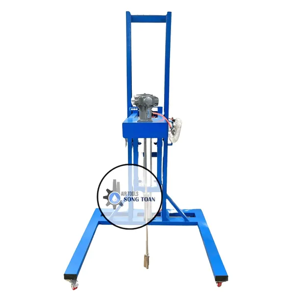 Máy Khuấy Khí Nén 5 Pitston 1 HP Cho Thùng 200L, Thùng IBC 1000L