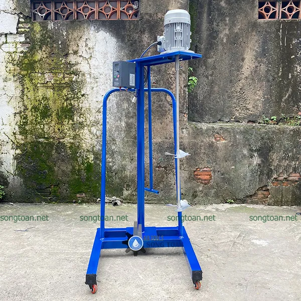 Máy Khuấy Sơn Nâng Hạ Cơ Motor 1HP Dùng Điện 220V